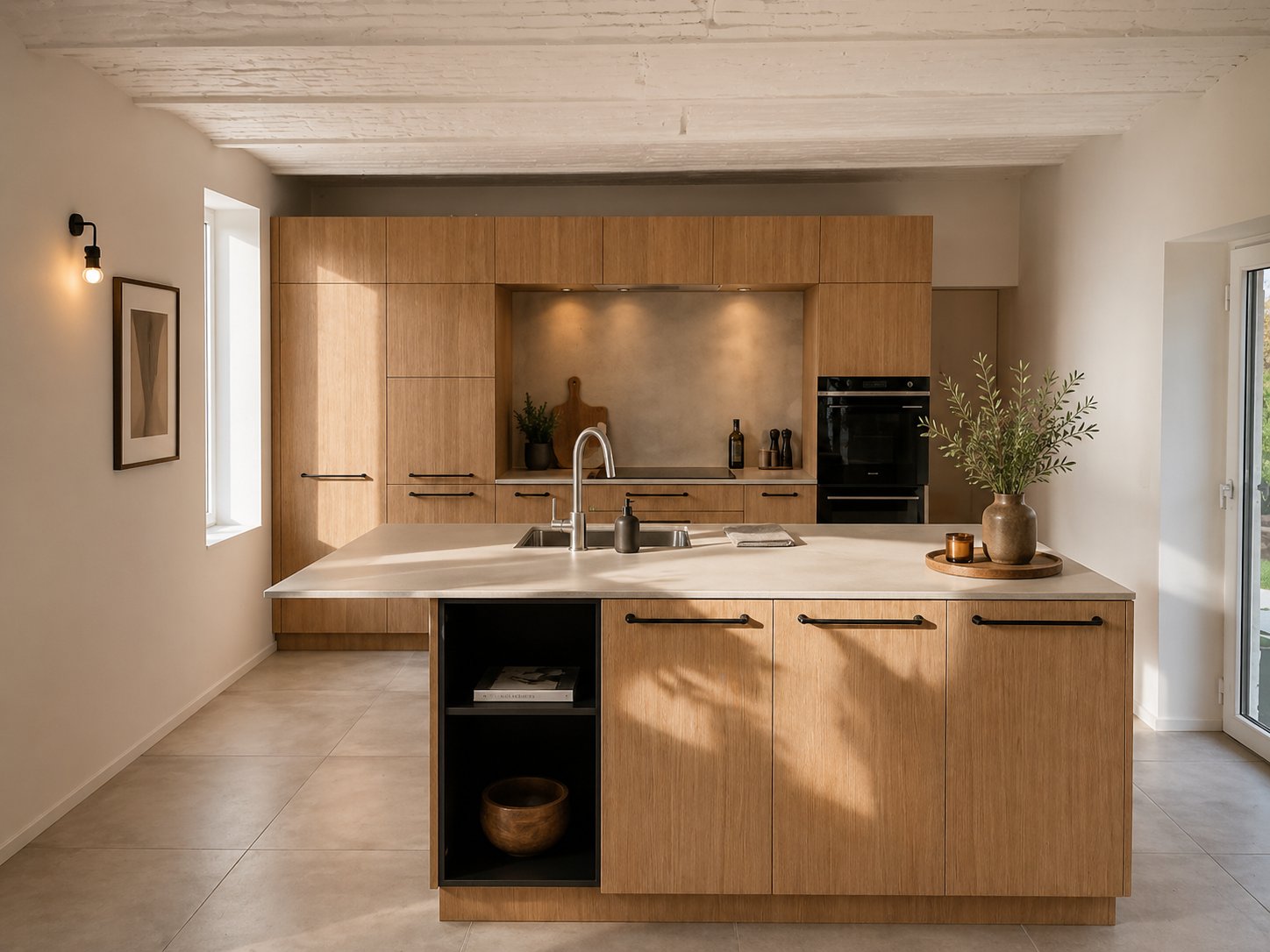 Cuisine en chêne sur mesure